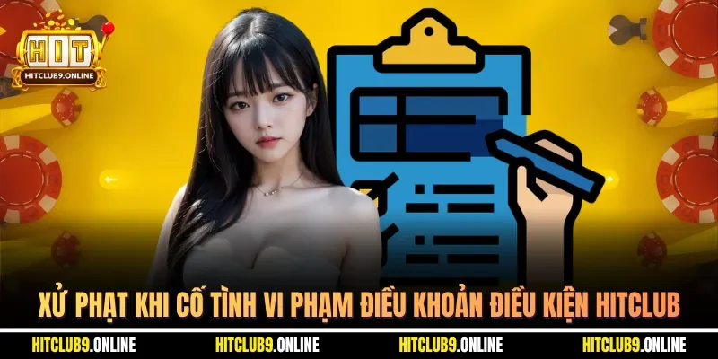 Xử phạt khi cố tình vi phạm điều khoản điều kiện HITCLUB